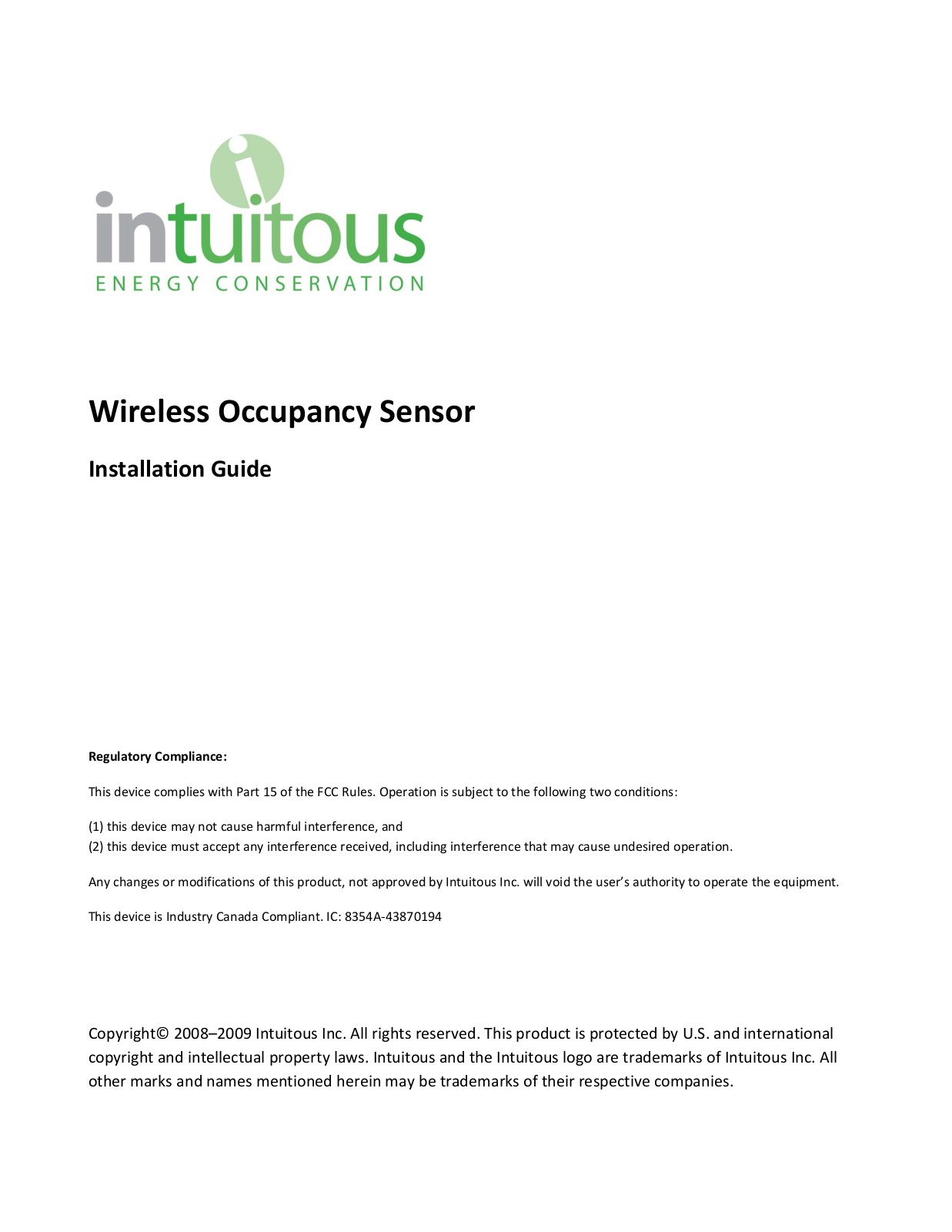 Intuitous 43870194 Users Manual - ManualMachine.com