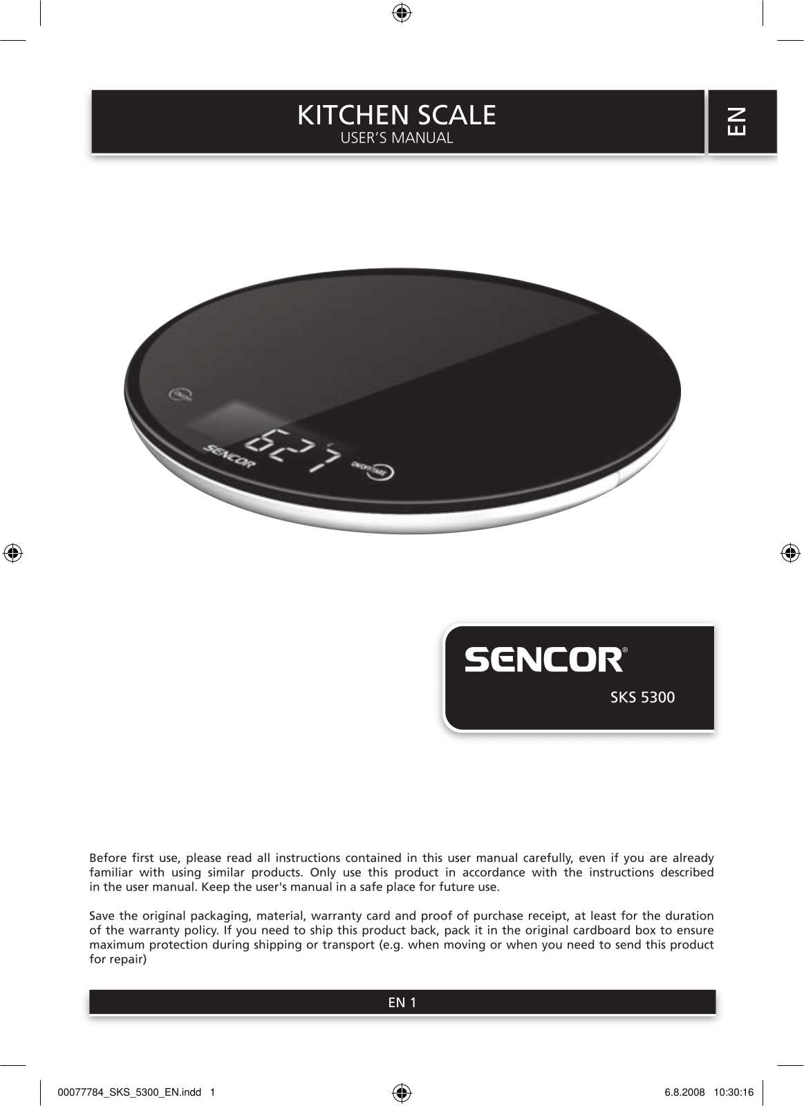 Sencor SKS 5300 User Manual