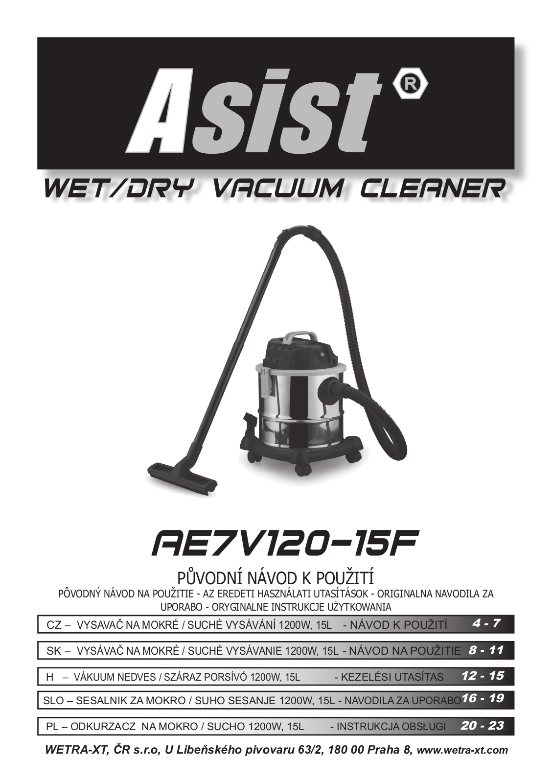 Asist AE7V120-15F User Manual