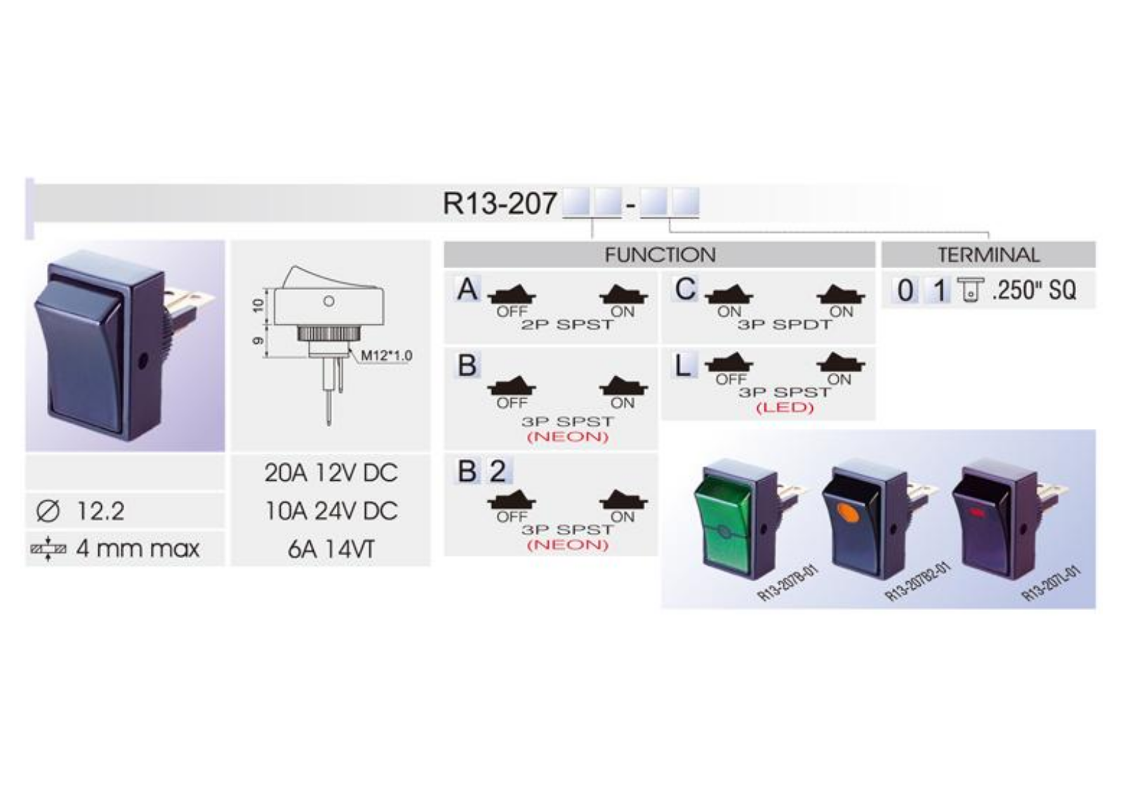 Datasheet R13-207B-01-BY Specification - ManualMachine.com