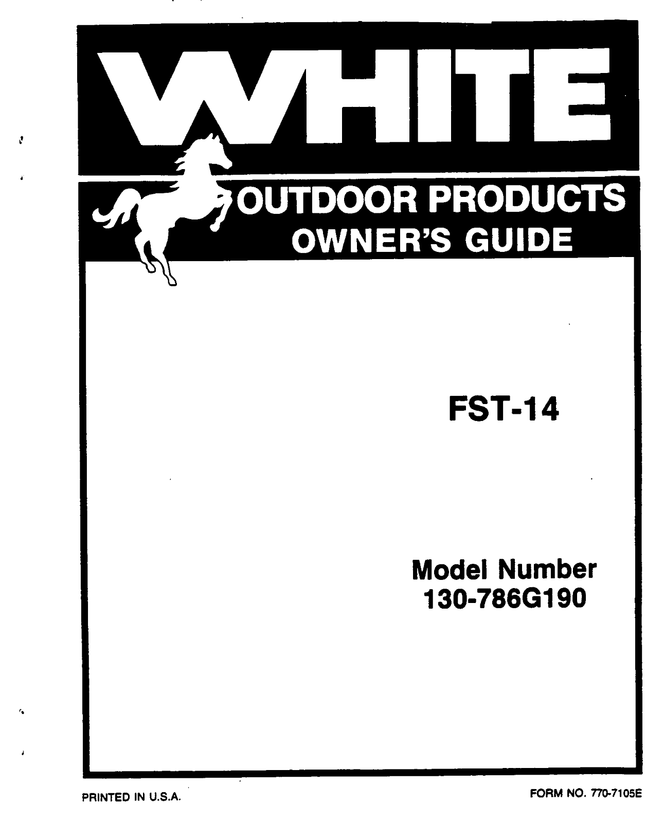 white FST14 user Manual