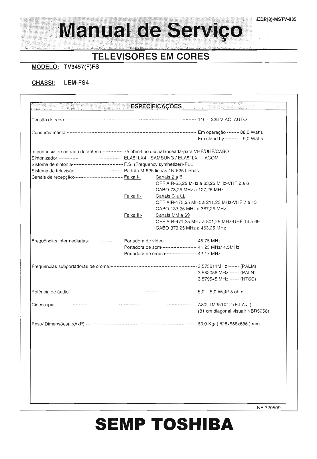 Toshiba LEM-FS4 Schematic