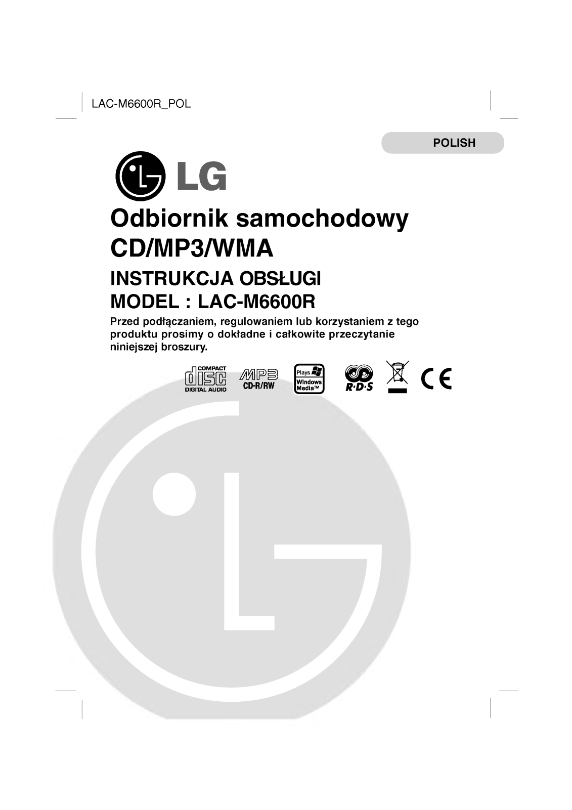 Lg LAC-M6600R User Manual