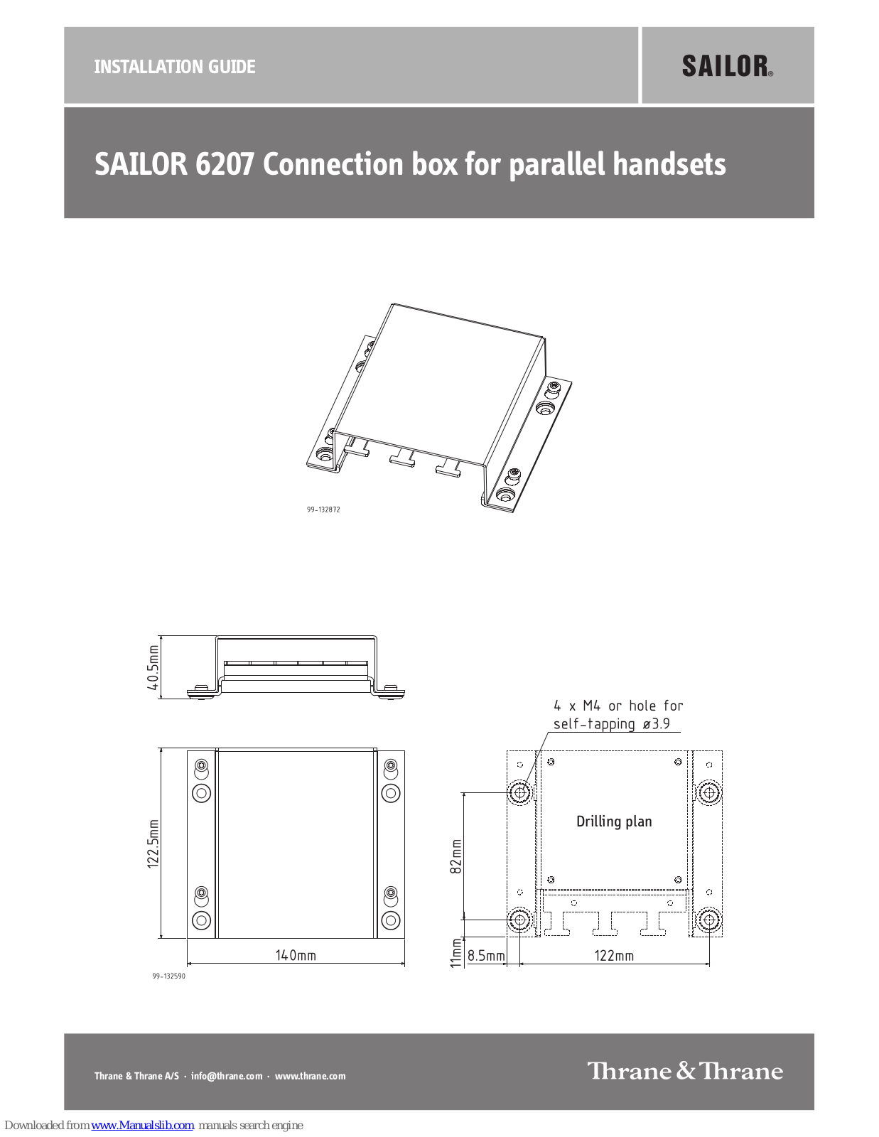 Sailor 6207 Installation Manual