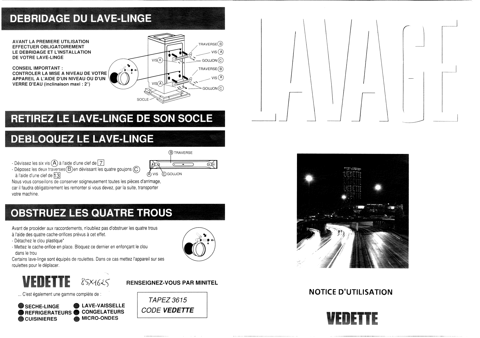 VEDETTE 449Z User Manual