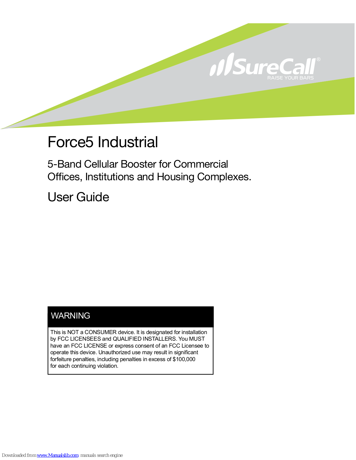 SureCall Force5, CM2020 User Manual