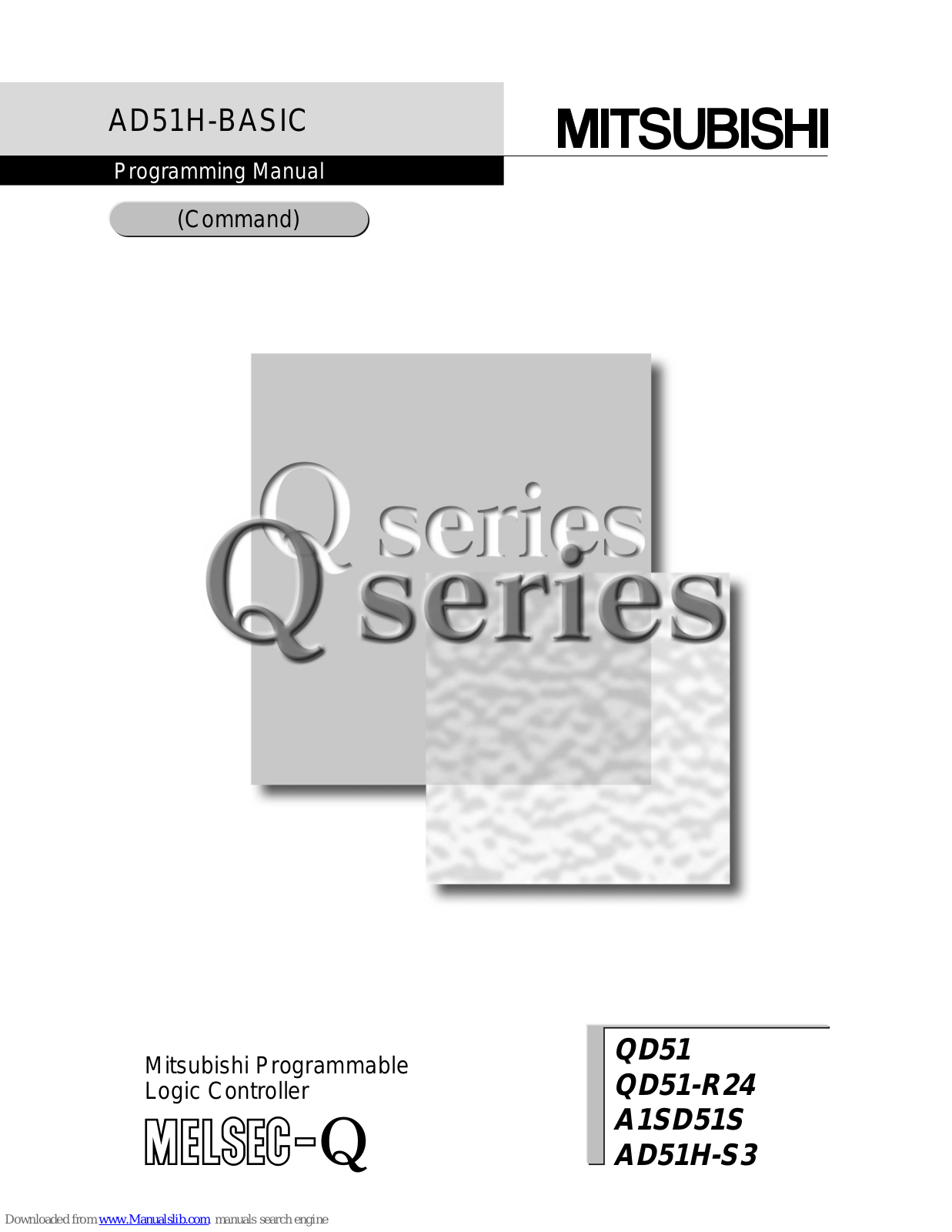 Mitsubishi QD51, AD51H-S3, QD51-R24, A1SD51S Programming Manual