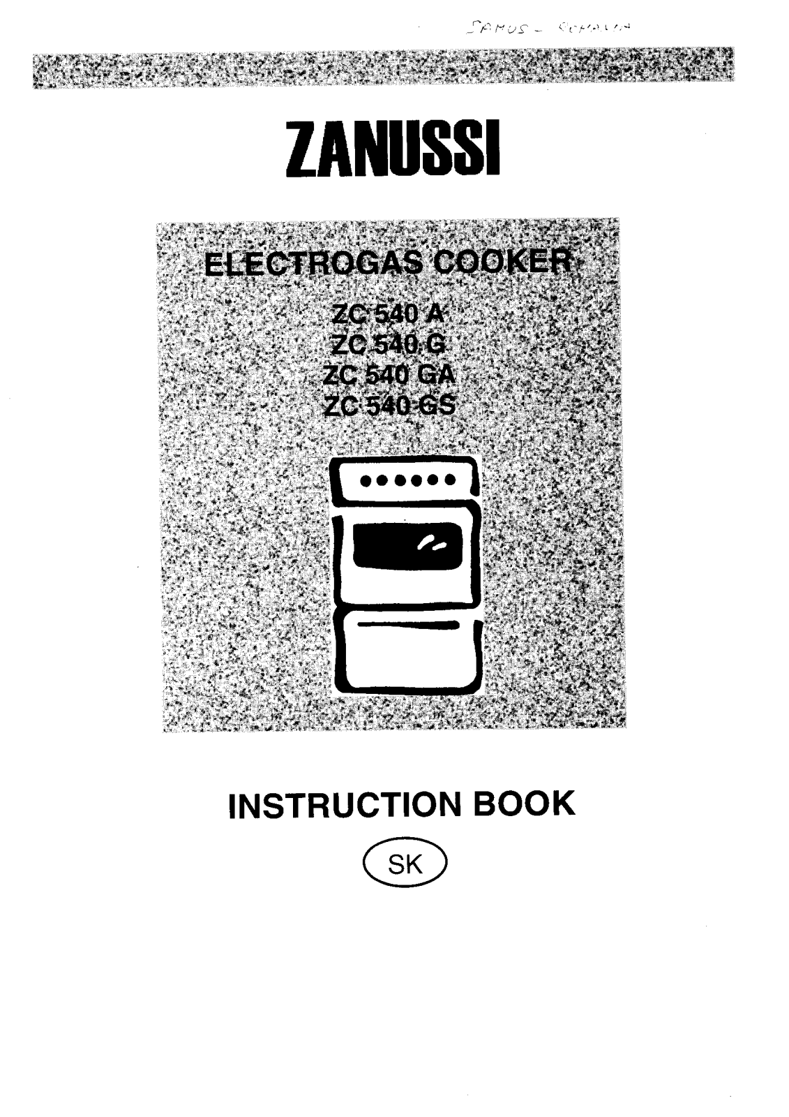 Zanussi ZC540GA, ZC540A User Manual