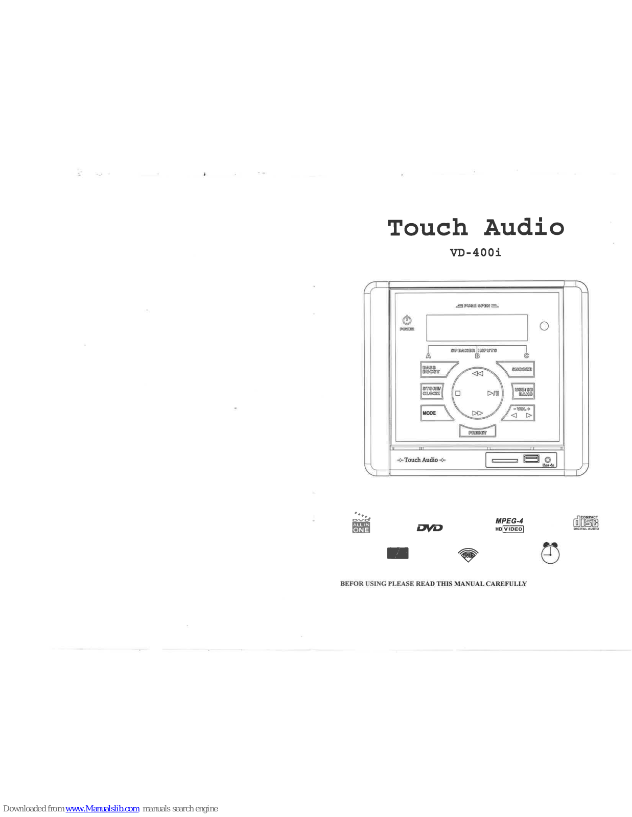 Touch Audio VD-400i User Manual