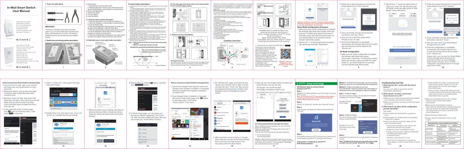 ZemiSmart SS118-01K1, SS118-01K2 User Manual