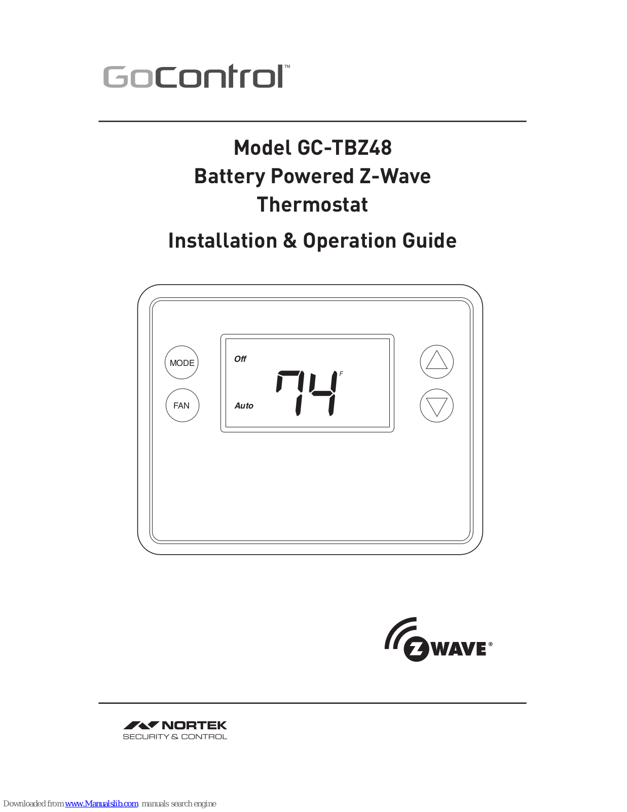 Gocontrol GC-TBZ48 Installation & Operation Manual