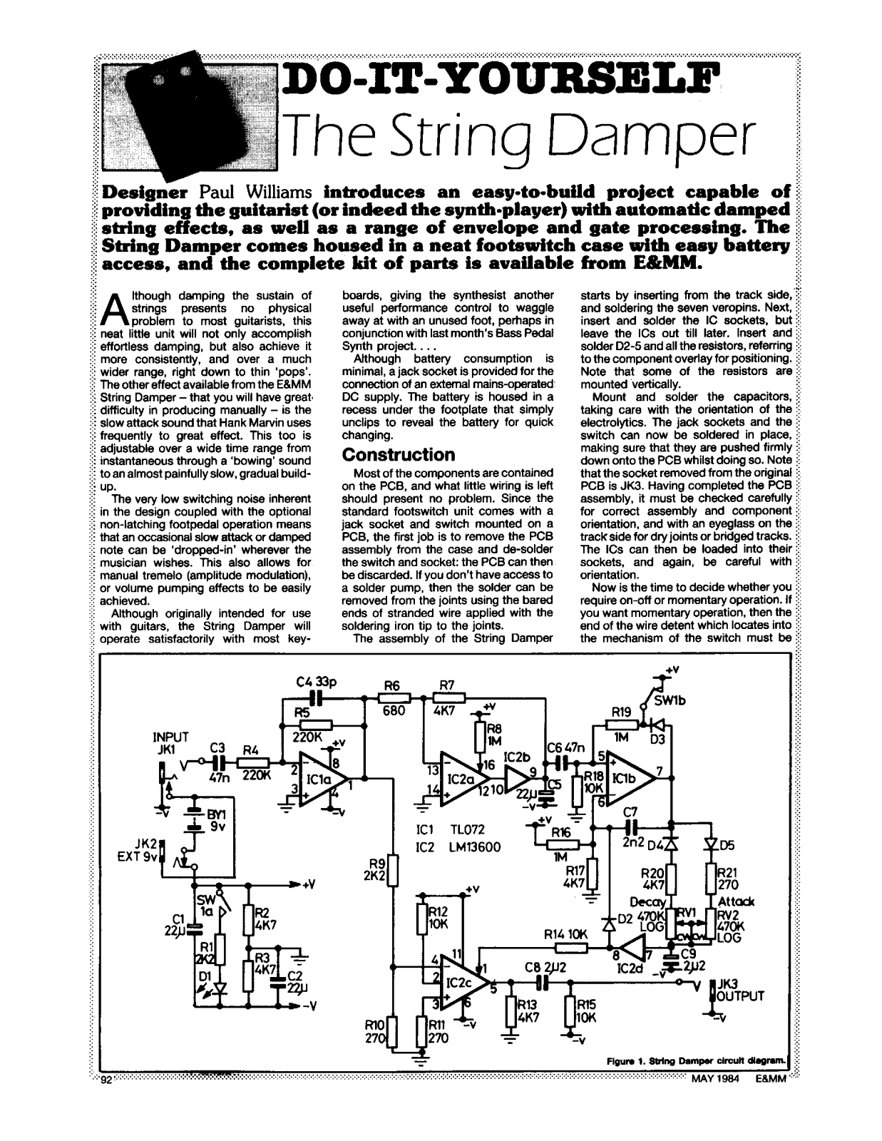 EMM STRINGDAMPER User Manual