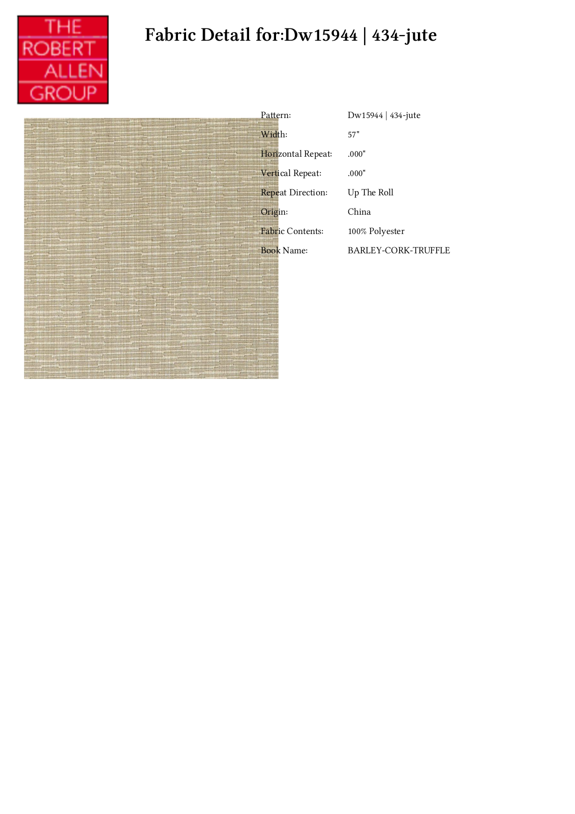 Duralee CRAL7201 Specifications - ManualMachine.com