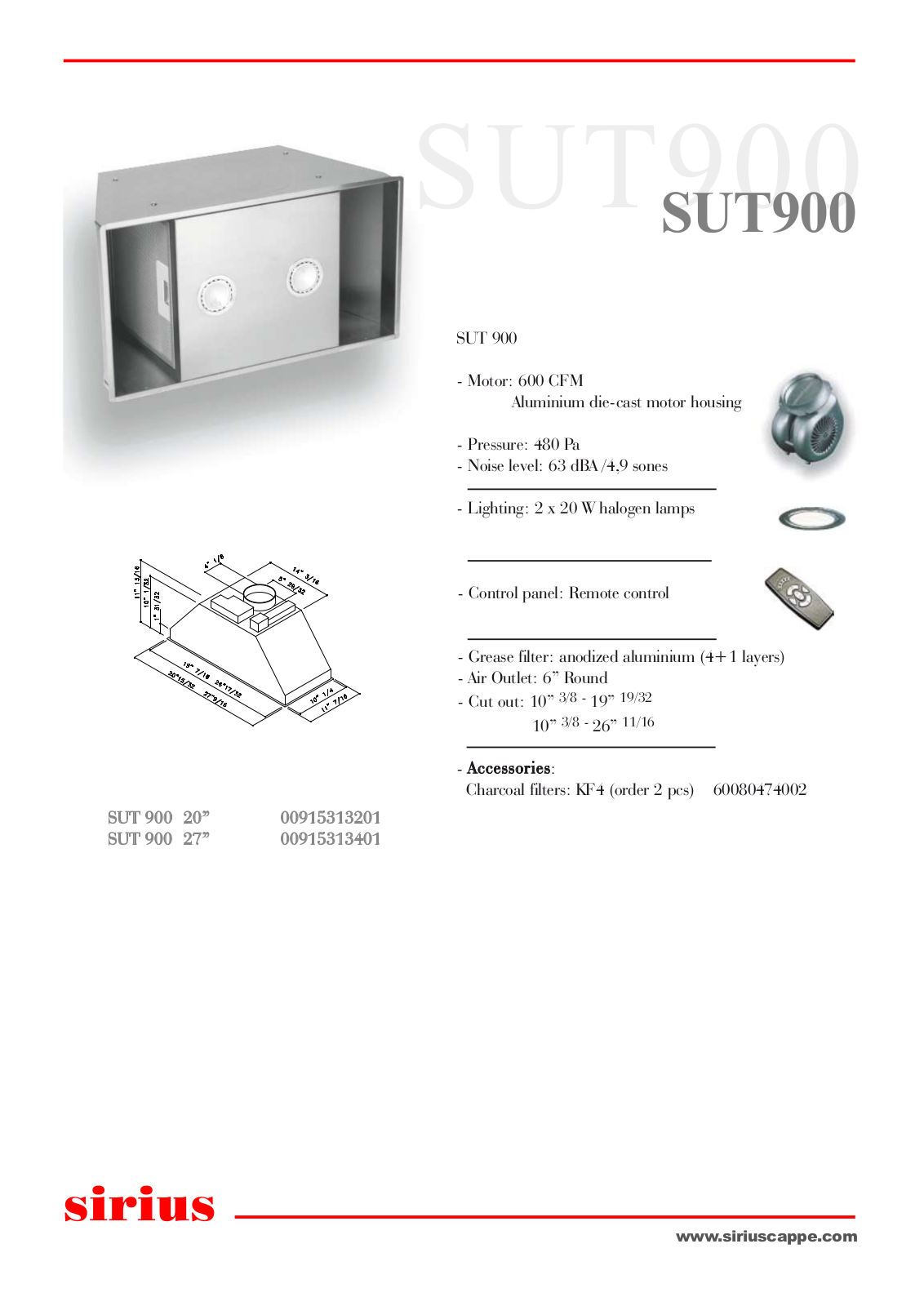 Sirius SUT90020 Data Sheet