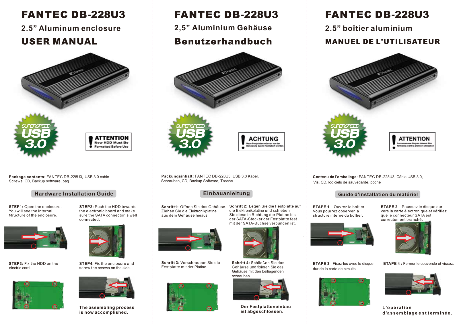 Fantec DB-228U3 User Manual