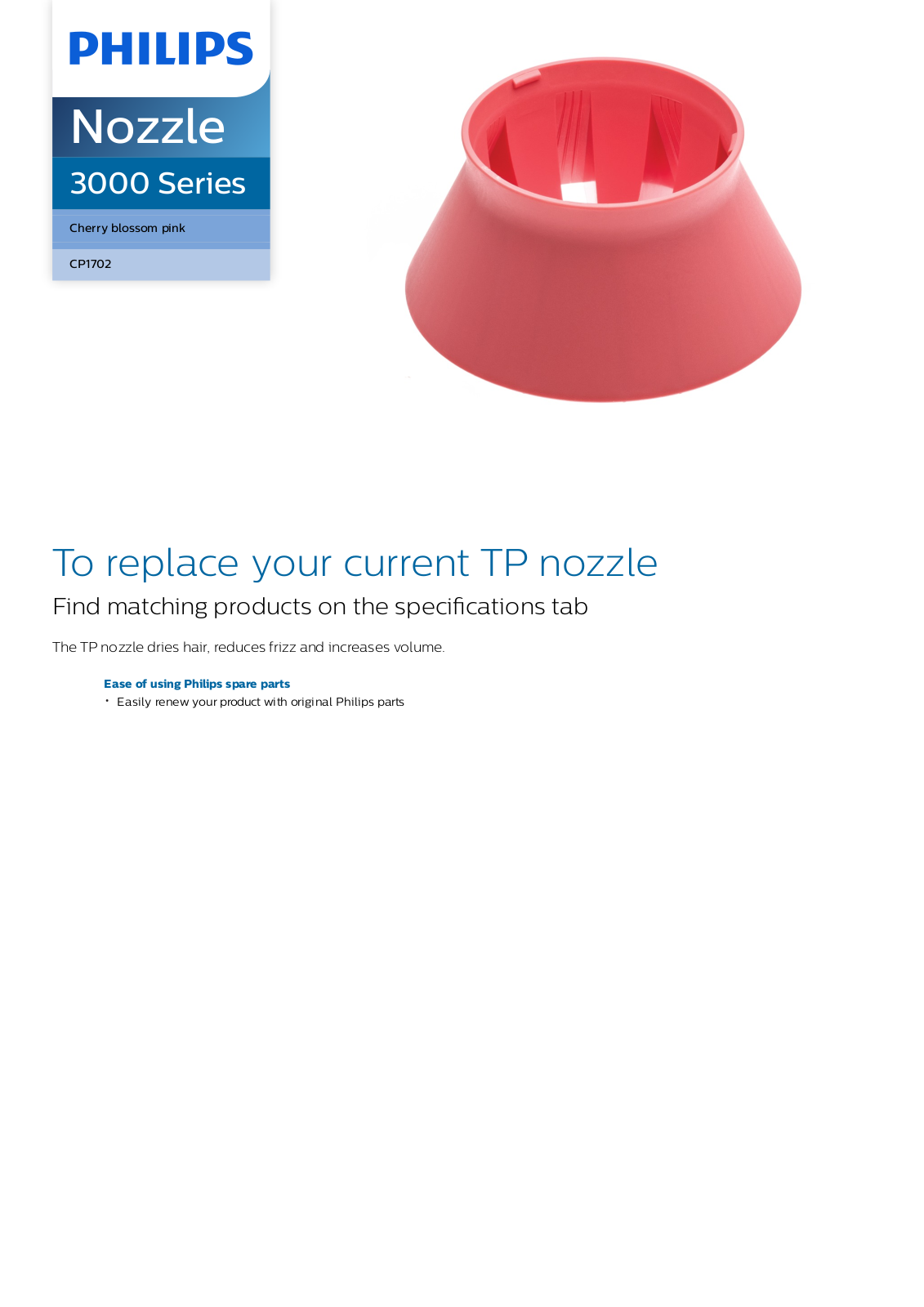 Philips CP1702/01 leaflet - ManualMachine.com