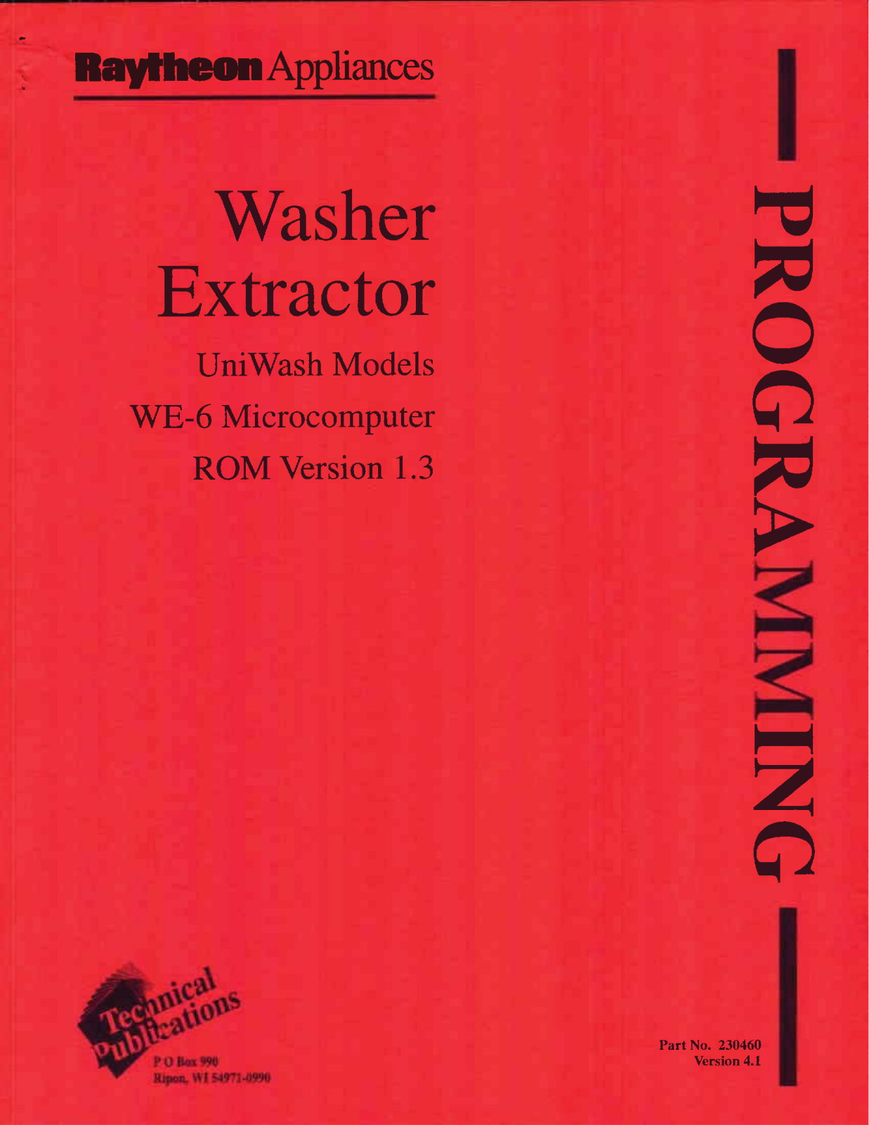 Unimac UW35P4-Extractor Parts Diagram