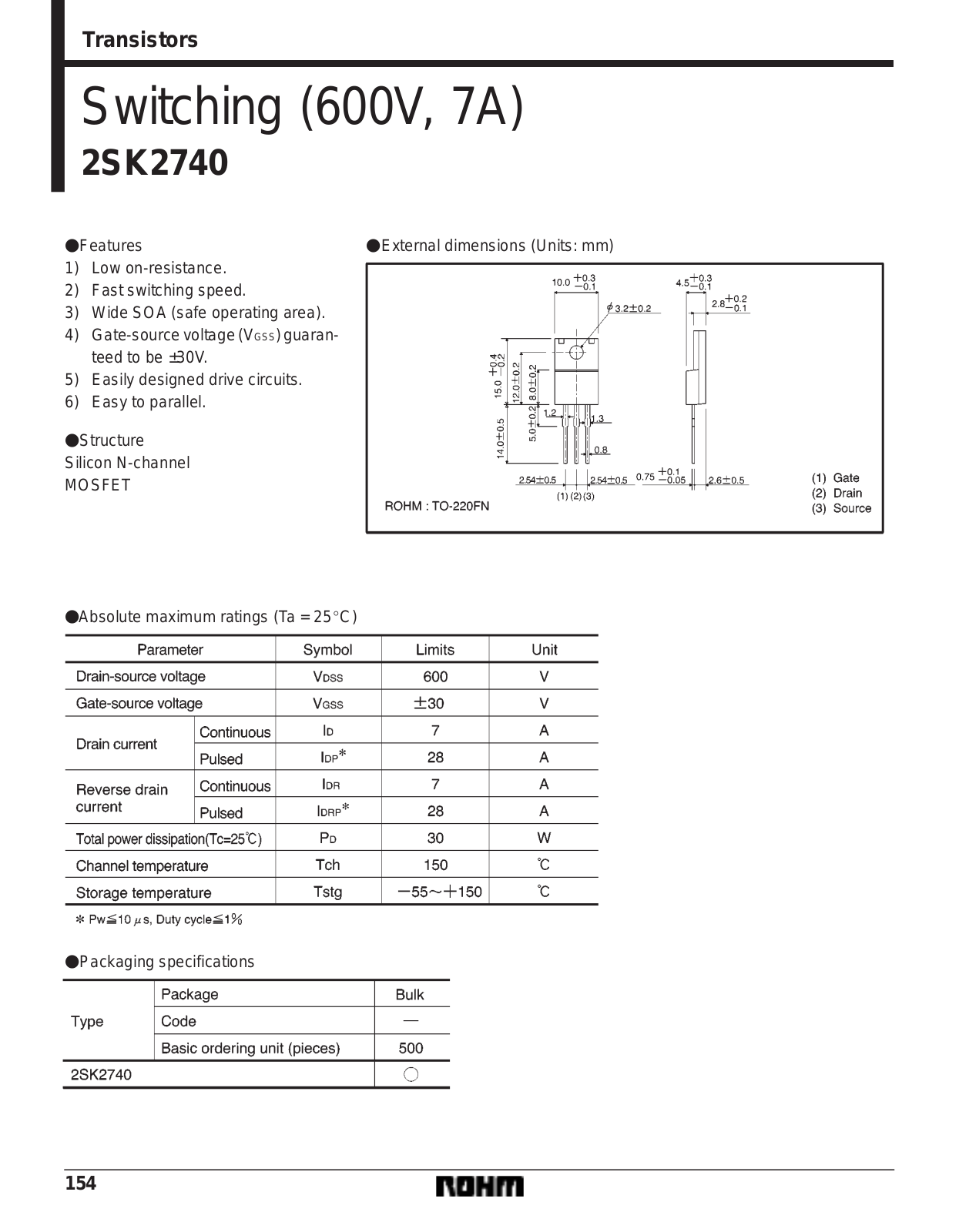 Datasheet 2sk2740 Datasheet - ManualMachine.com