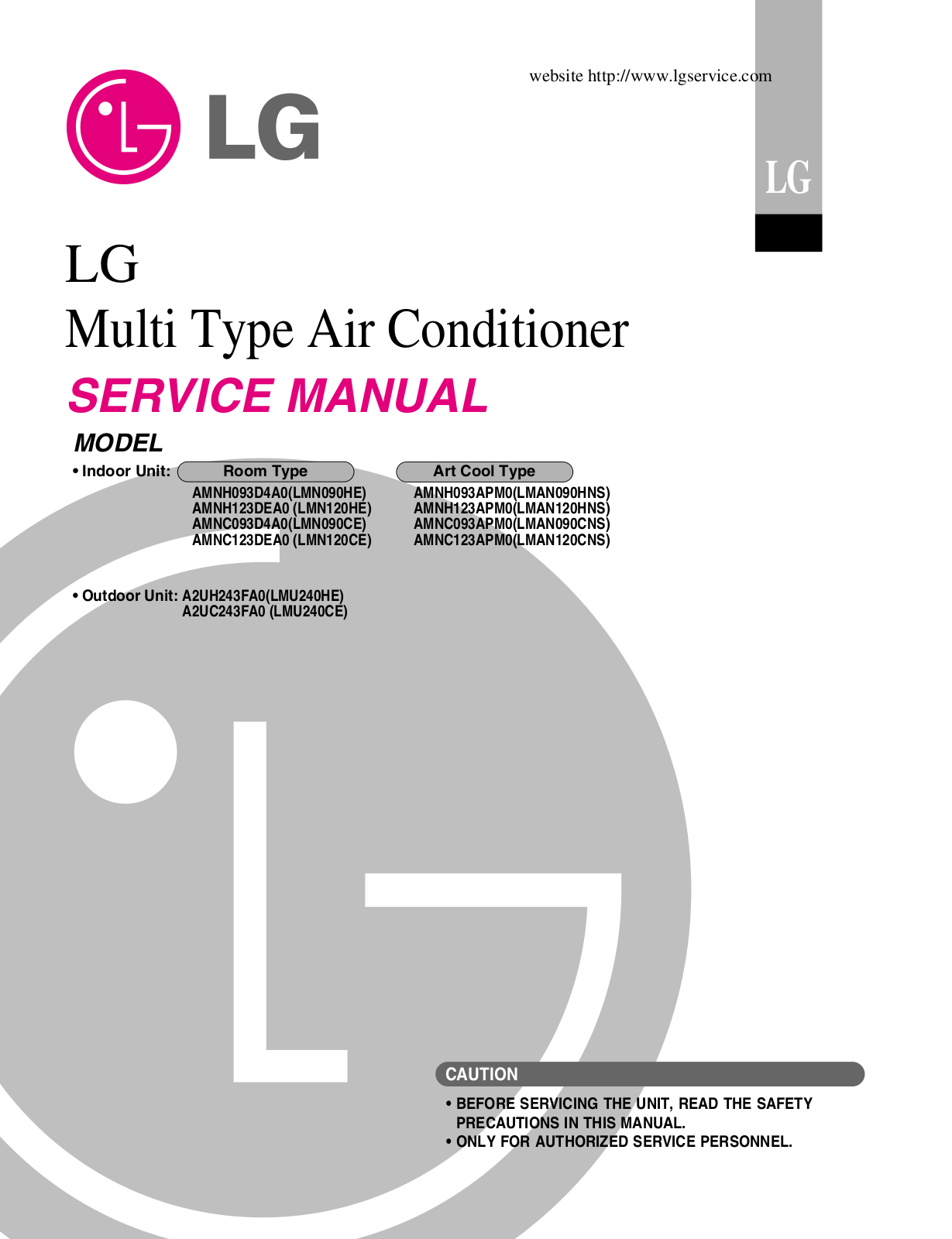 LG LMN120CE Schematic