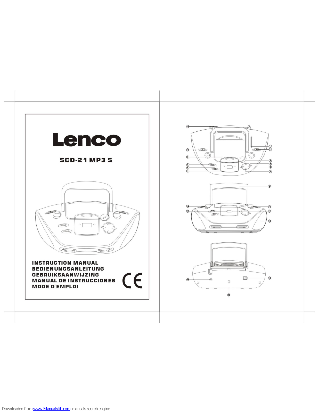 LENCO SCD-21 MP3 S Instruction Manual