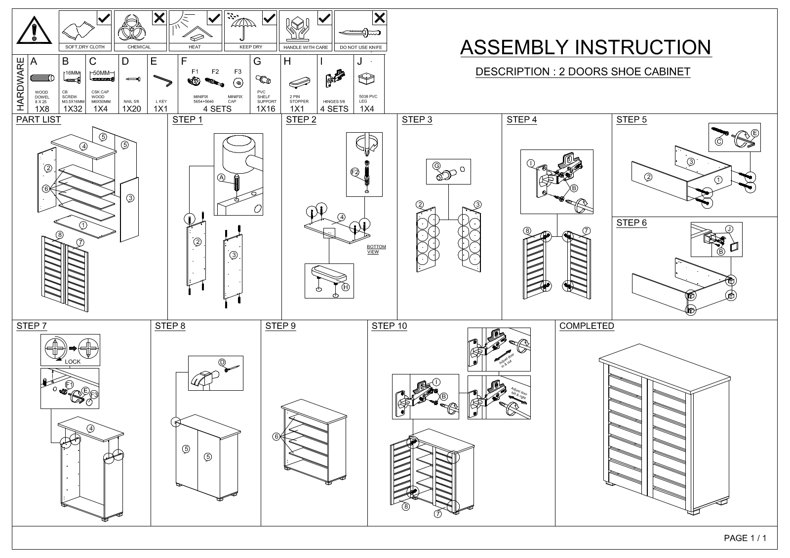 Rebrilliant W005248556 Assembly Instruction