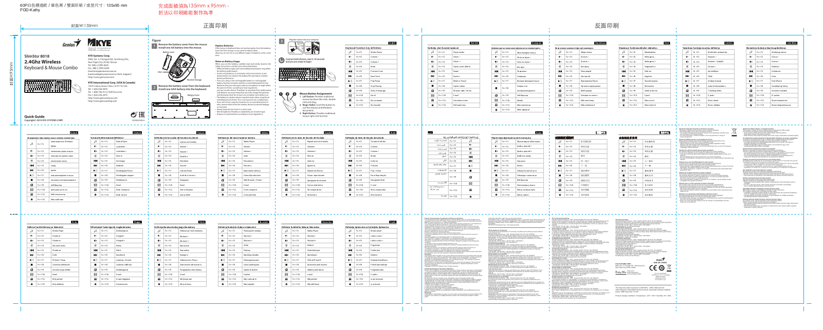 KYE SYSTEMS GKZHR User Manual