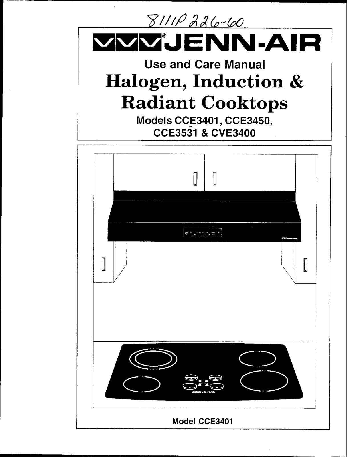 Jenn Air CCE3401, CCE3450, CCE3531, CVE3400 Owner's Manual