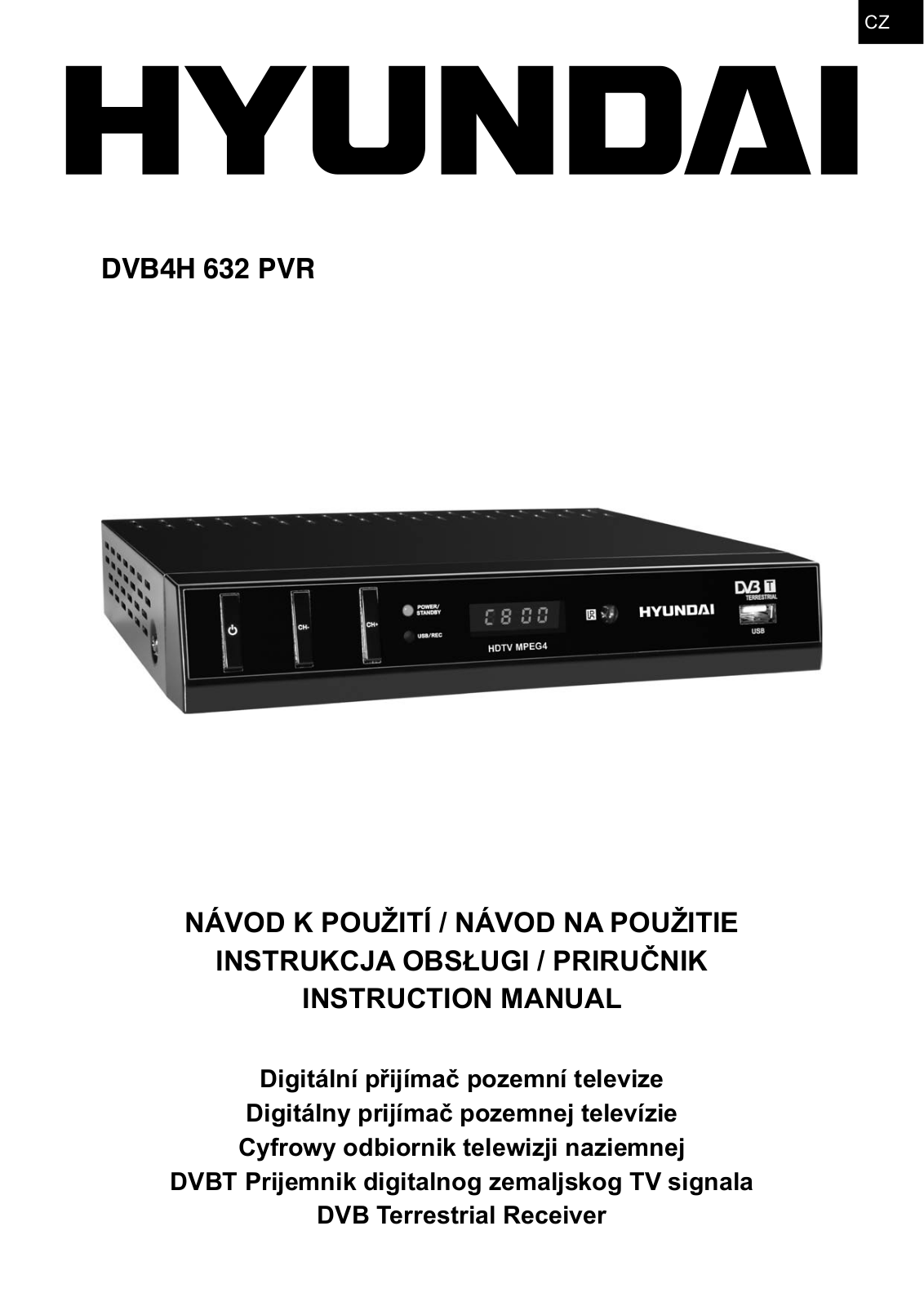 Hyundai DVB 4H632 PVR User Manual