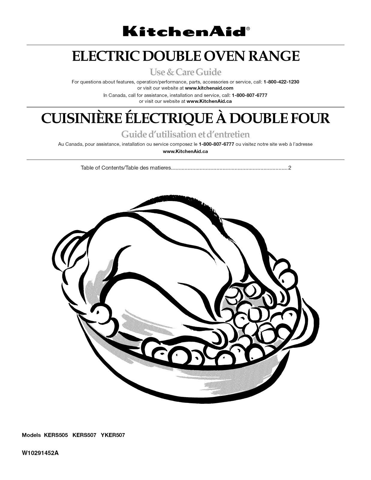 KitchenAid KERS507XSS01, KERS507XSS00, KERS505XWH02, KERS505XWH01, KERS505XWH00 Owner’s Manual