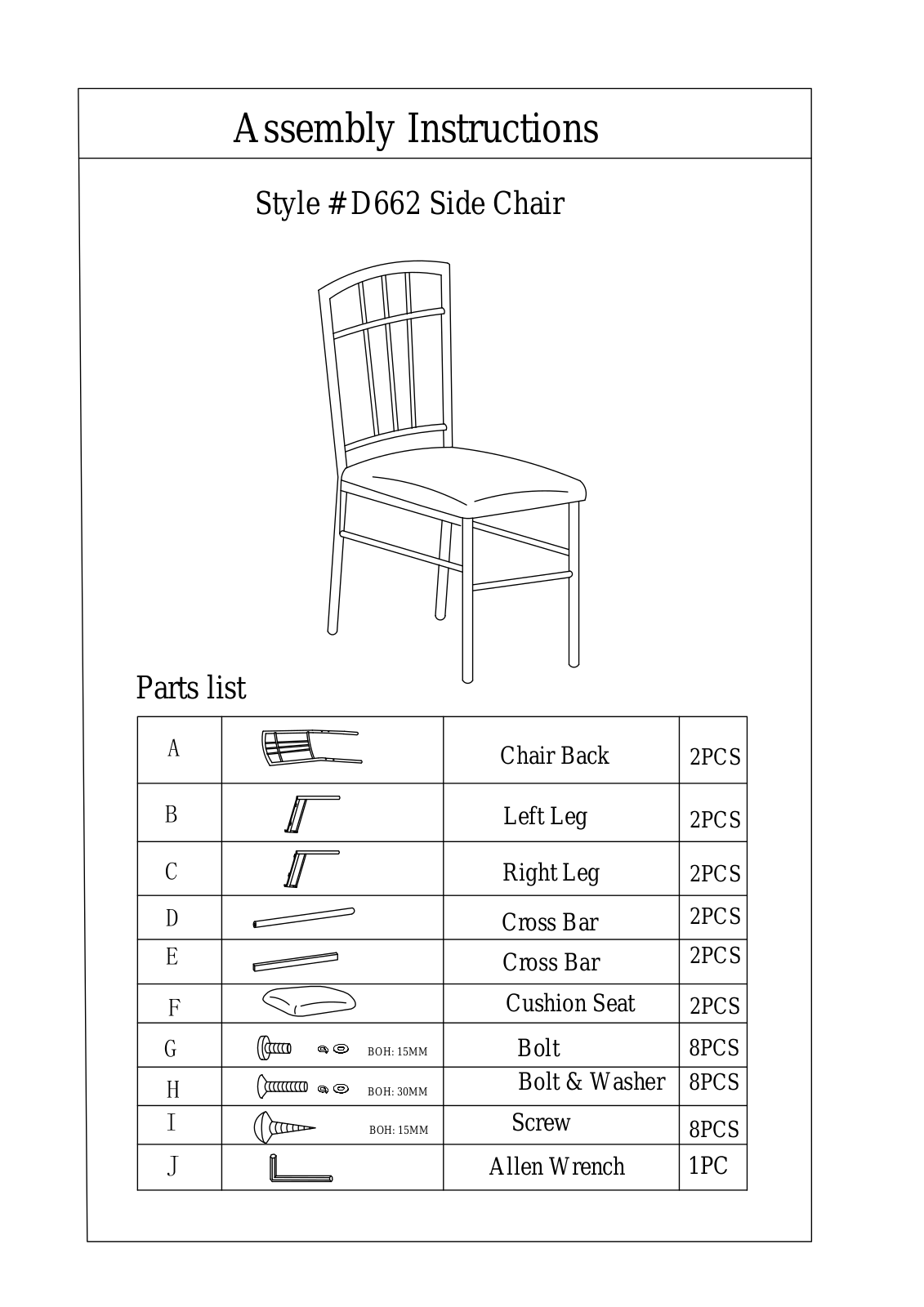 InRoom Designs IRD1859 Assembly - ManualMachine.com