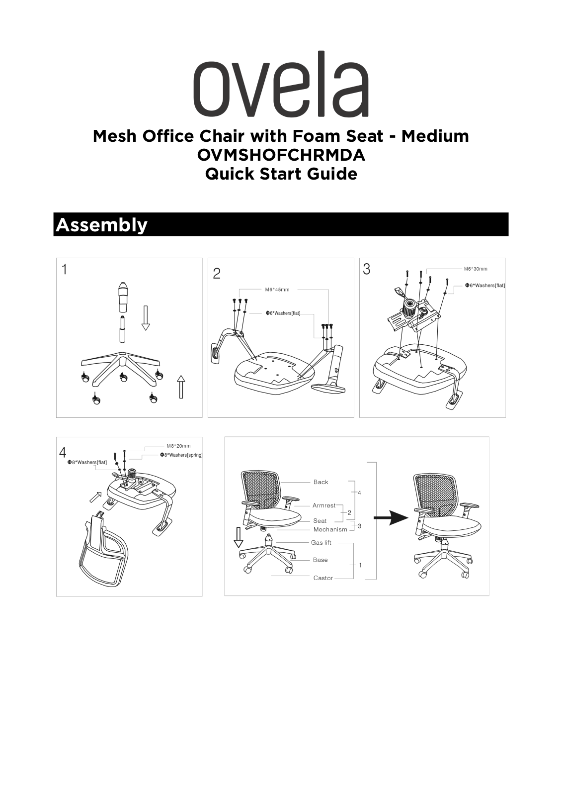 Ovela OVMSHOFCHRMDA User guide - ManualMachine.com