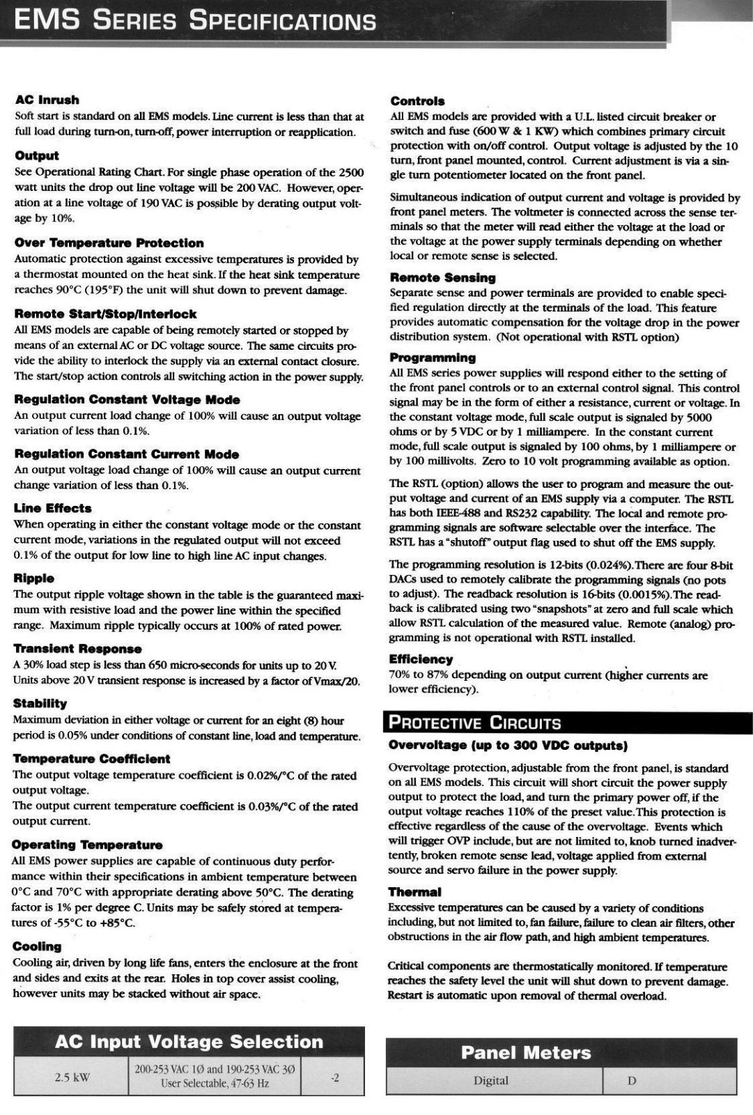 TDK-Lambda EMS 7.5-300-2-D Data Sheet