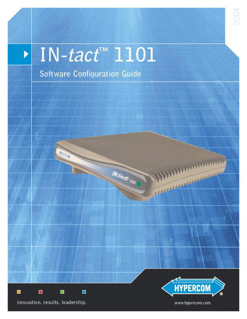 Hypercom 1101 User Manual