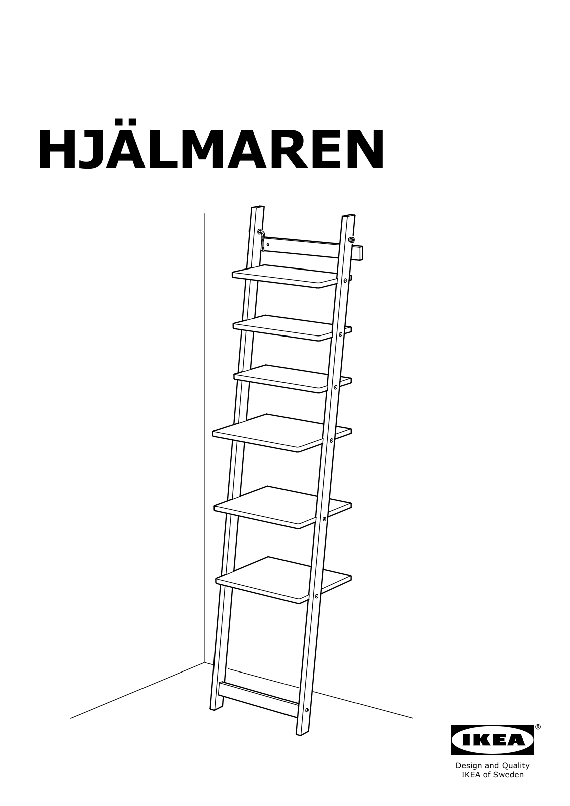 IKEA HJÄLMAREN Wall shelf User Manual