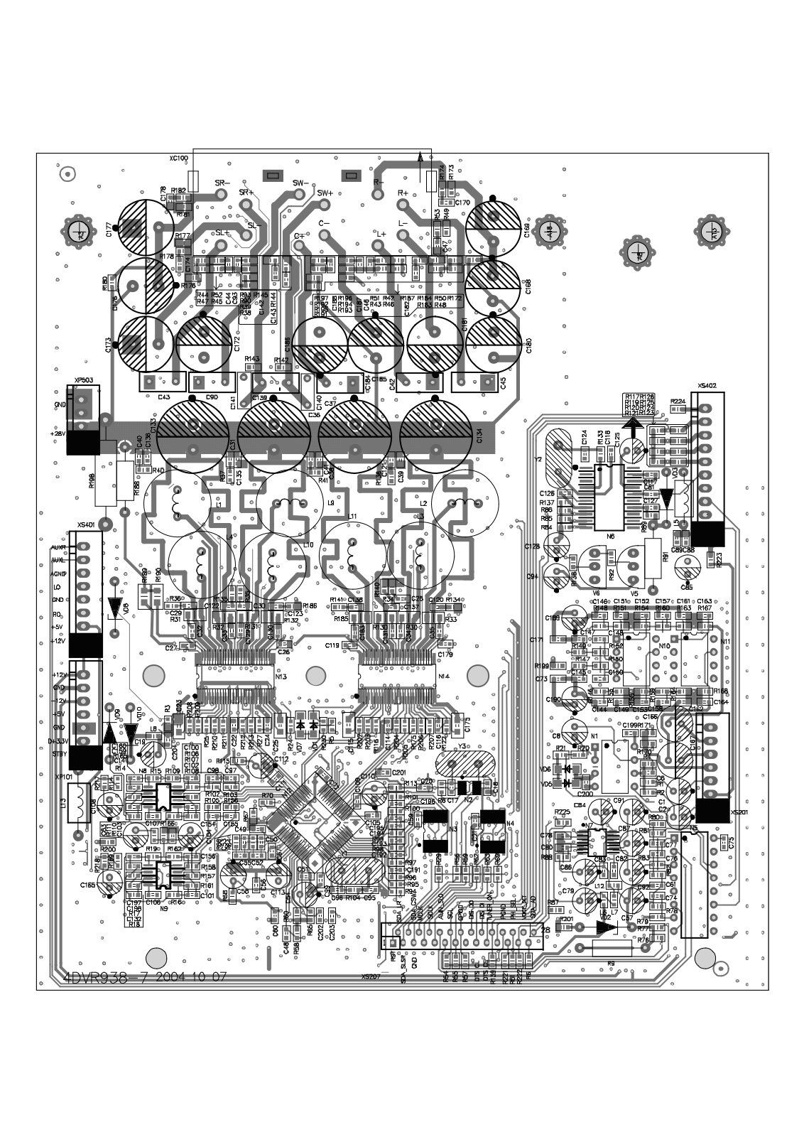 BBK DK1040S, DK1010S, DK1020S, DK1030S, DK1015S schematic diagrams AMPLIFIER PCB