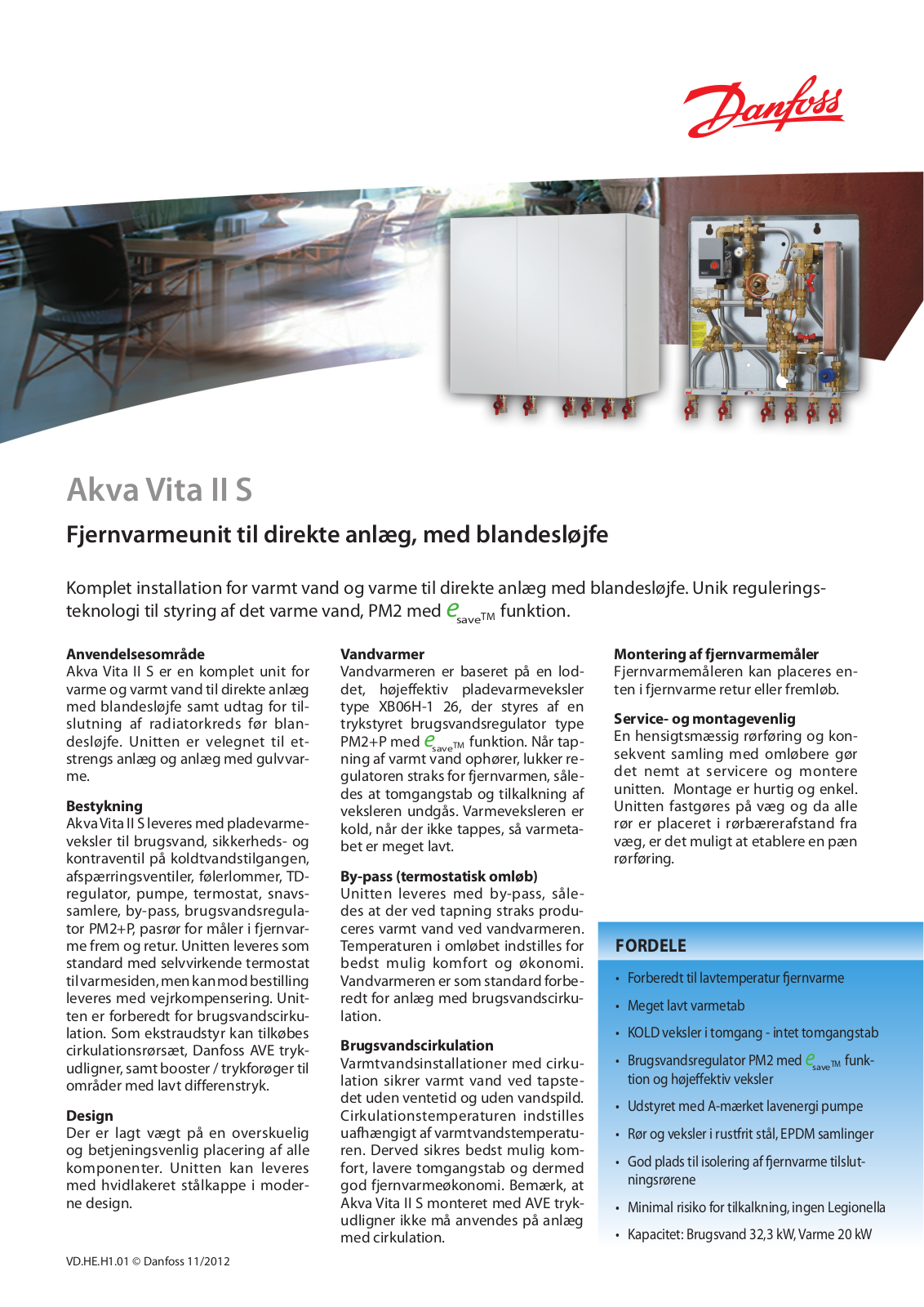 Danfoss Akva Vita II S Fact sheet