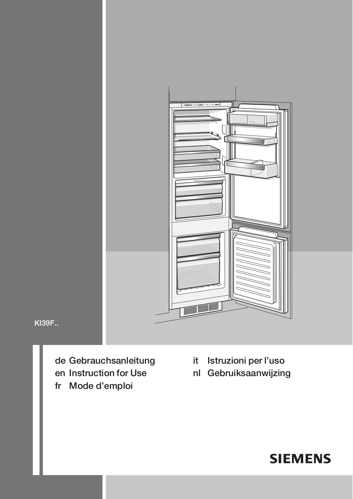 Siemens KI39FP60 User Manual