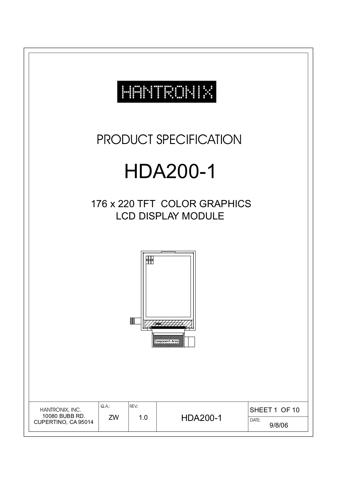 HANTRONIX HDA200-1 Datasheet