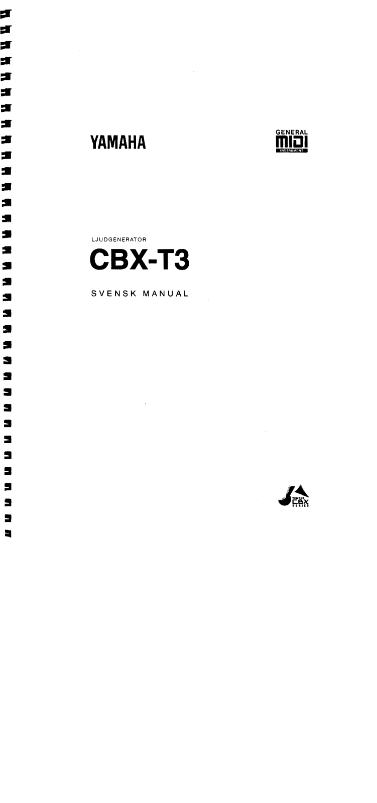 Yamaha CBX-T3 User Manual