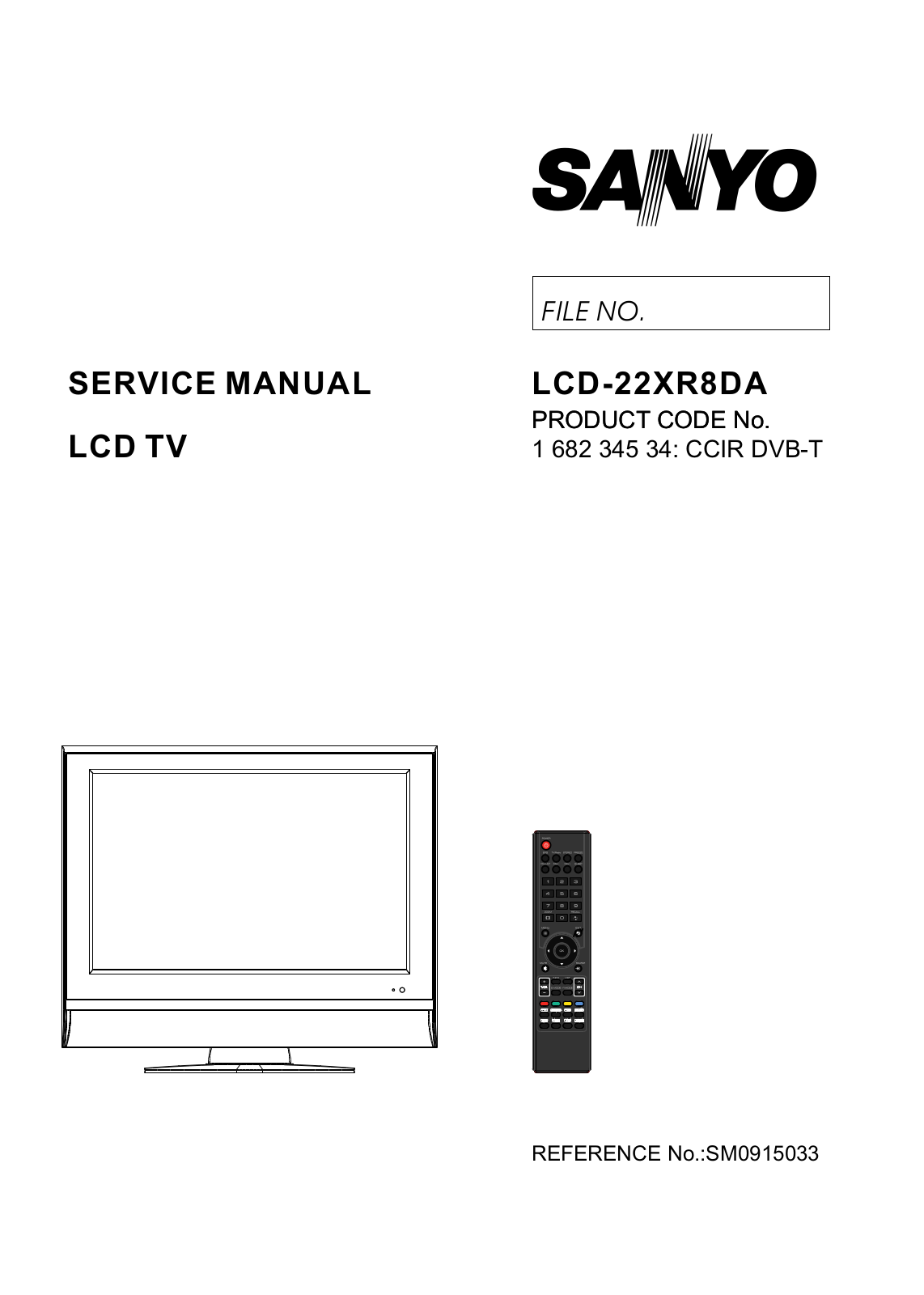 Sanyo 22XR8DA Schematic