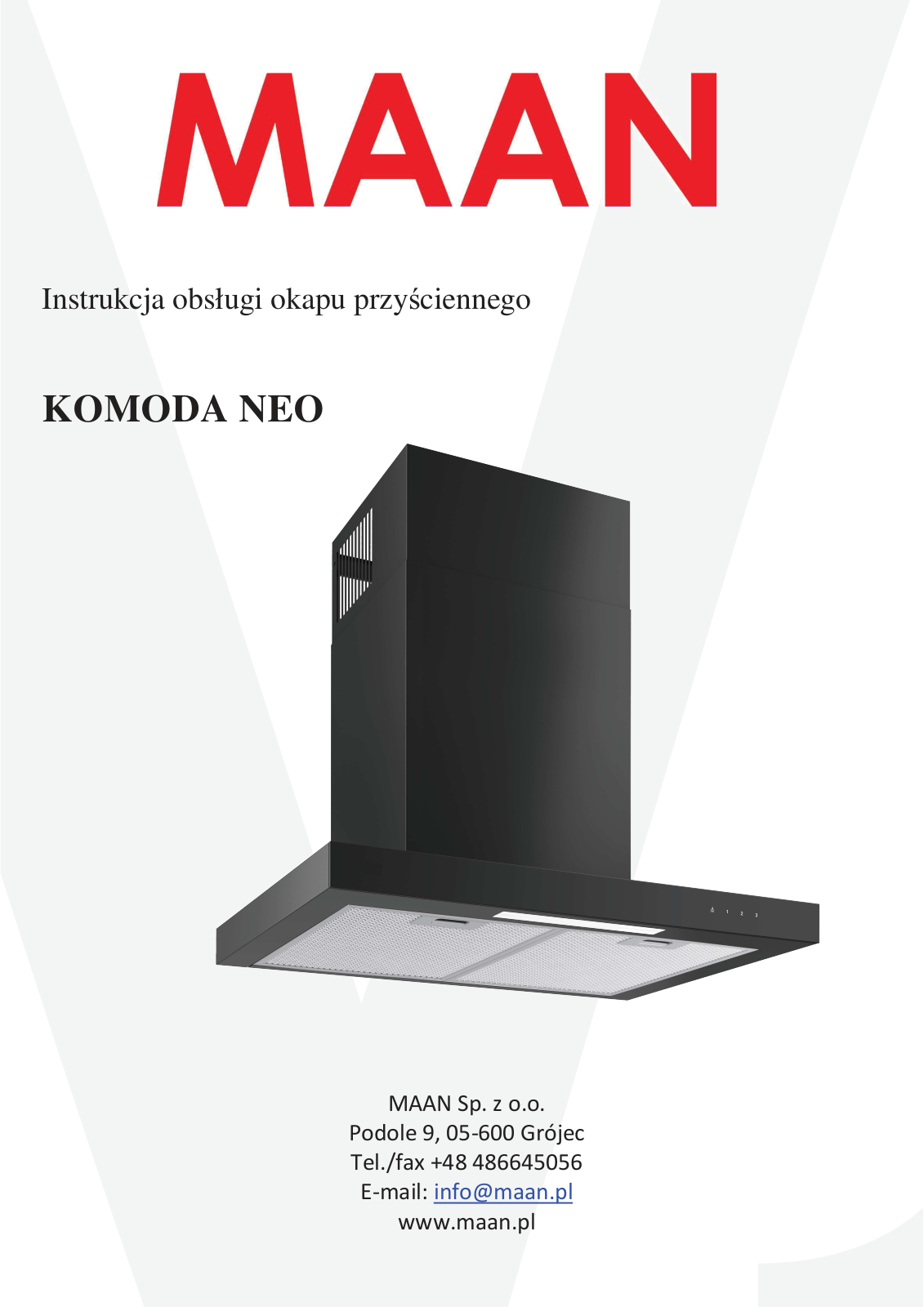 MAAN KOMODA NEO User guide - ManualMachine.com
