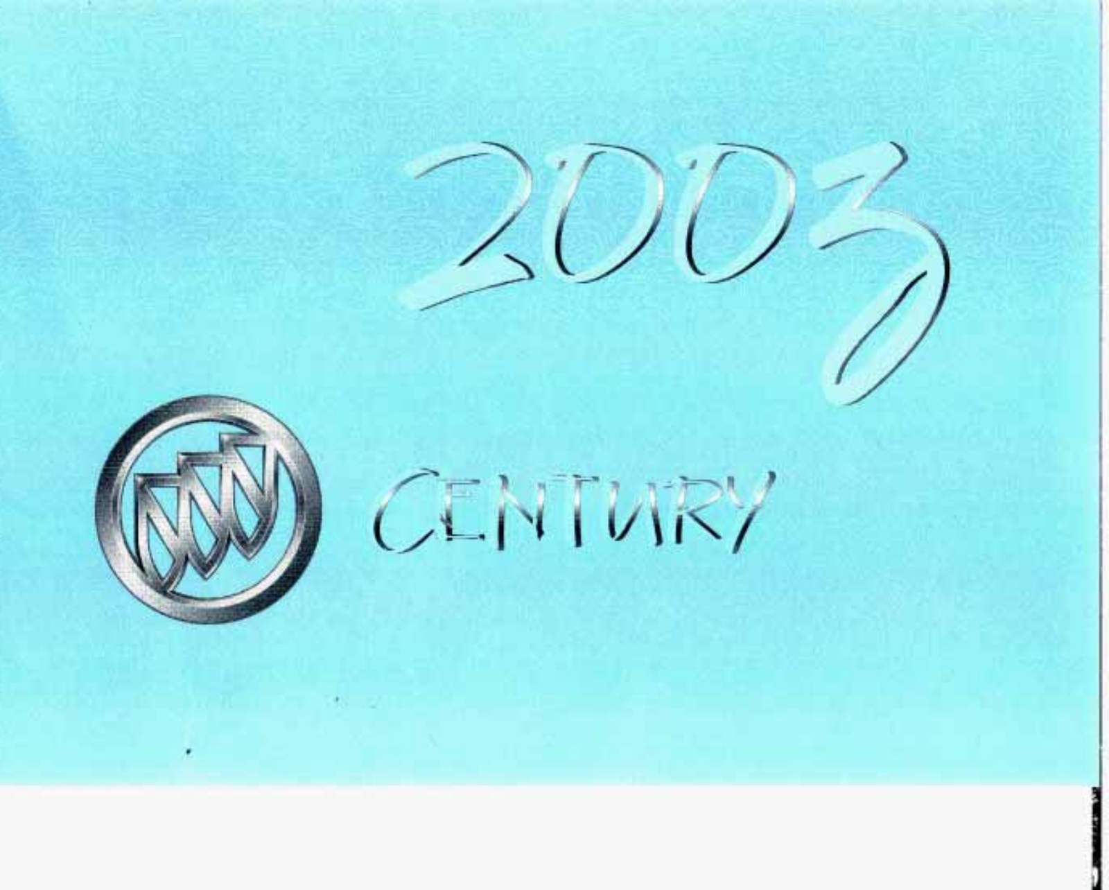 Buick Century 2003 Owner's Manual