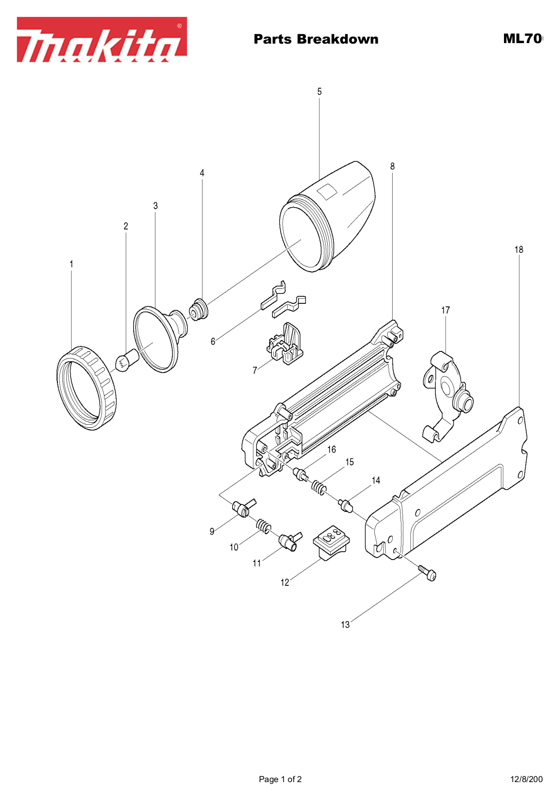 Makita ML700 User Manual