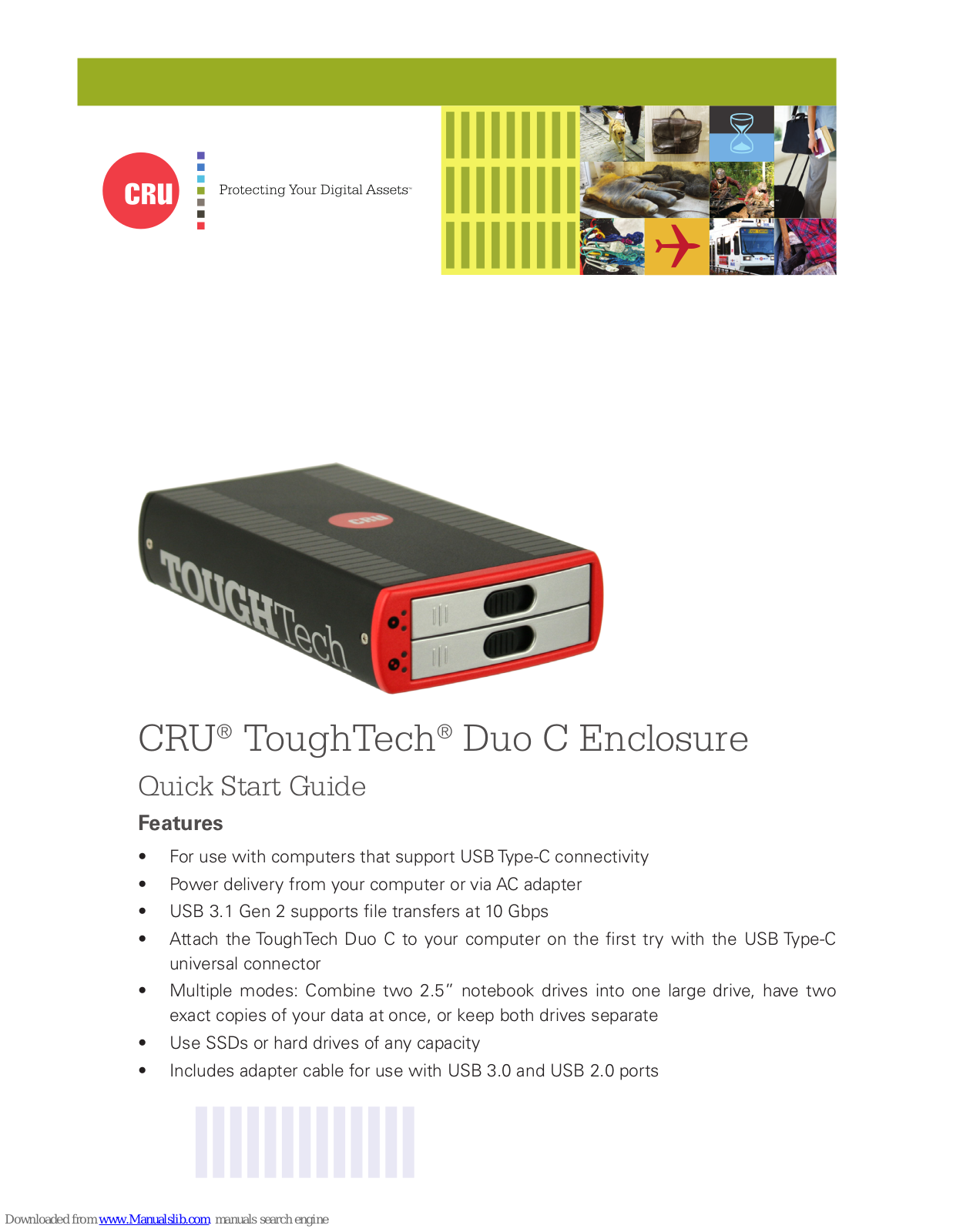 CRU ToughTech Duo C Quick Start Manual