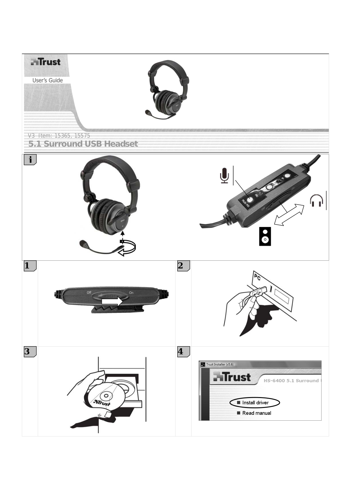 Trust 15365, 15575 User guide