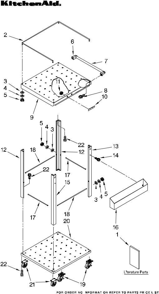 KitchenAid KFBU271TSS00 Parts List