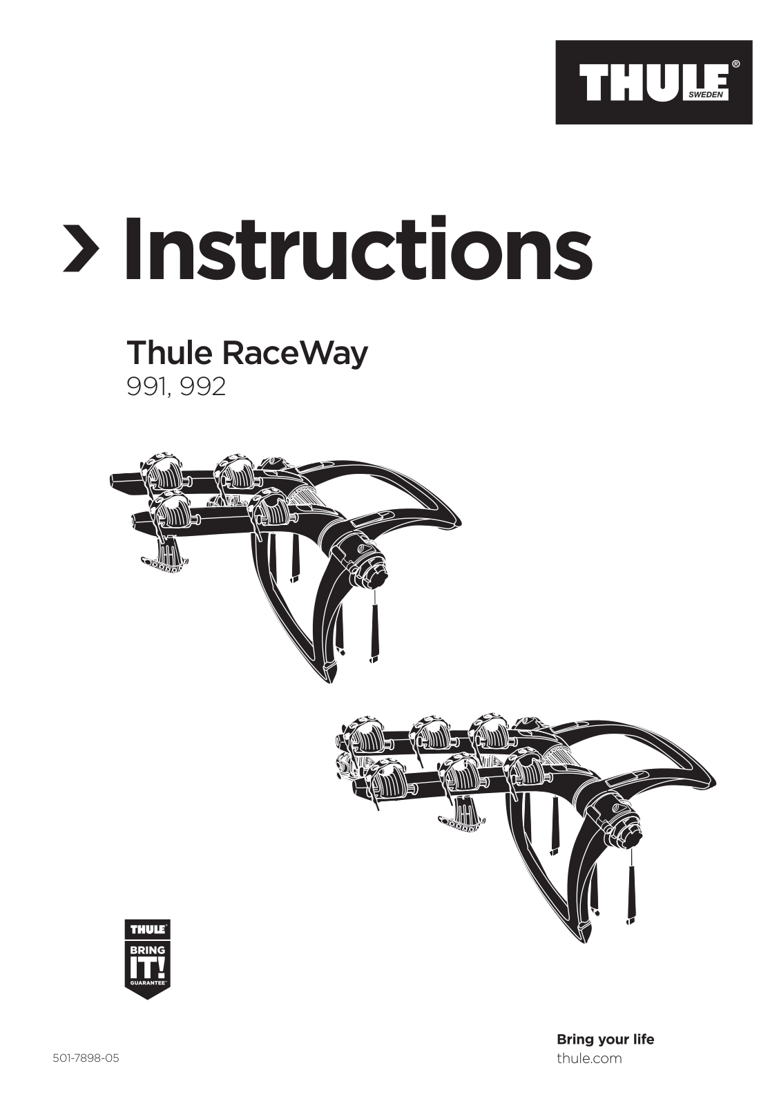 THULE RaceWay 991 User Manual