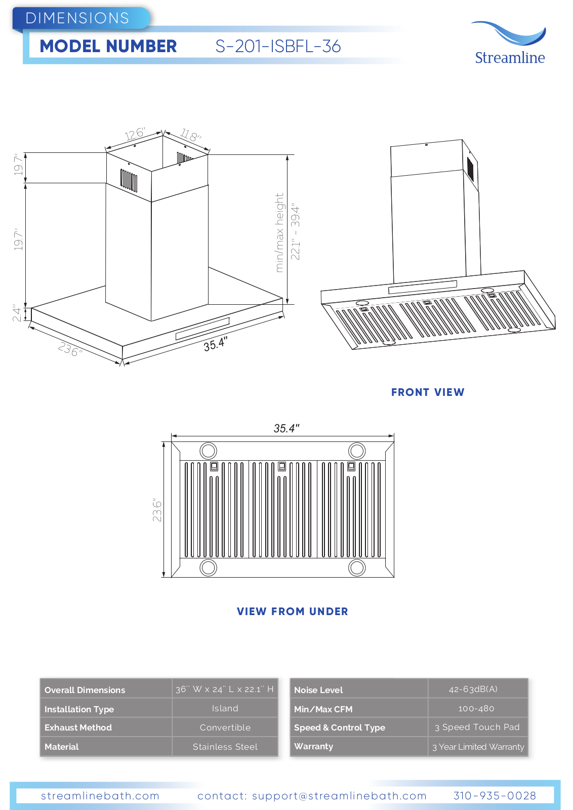Streamline Bath W007103604 Specifications - ManualMachine.com