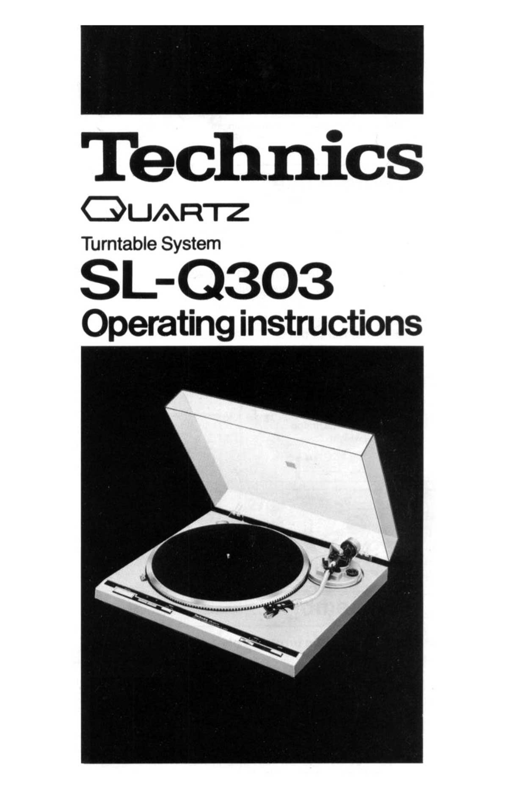 Technics SL-Q-303 Owners Manual