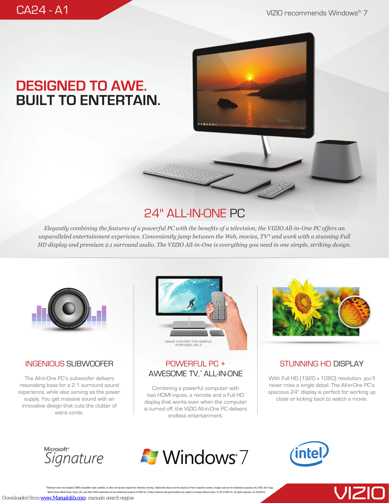 Vizio CA24-A1 Brochure